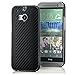 Produktbild Saxonia® HTC One M8 (2014) Hülle Case Schutzhülle Cover Slim Design in Carbon-Optik Schwarz