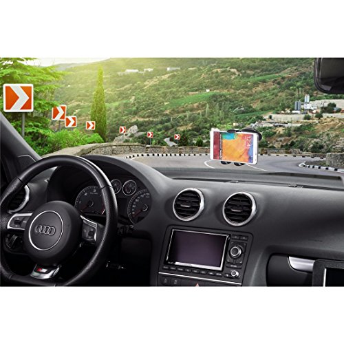 Hama Smartphone Halterung fÃ¼r Auto und LKW (Handy von 5,4 - 8,5 cm, 360Â° drehbar, extrastarker Saugnapf, Made in Germany)