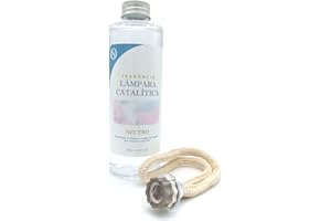 M MAMA MANUELA Pack de Limpiador Neutro de lámpara catalítica 200ml + Mecha de Repuesto para lámpara de 100ml - Fragancia Neutra para lámpara catalítica