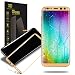 Produktbild Galaxy S8 Gehärtetes Glas-Schirm-Schutz, AKPATI Glasfolie Displayschutzfolie Schutzglas 9H Härte High Definition Bubble Free Anti-Kratzer gehärtetes Glas - Gold
