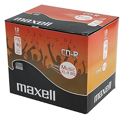 Maxell Lot de 10 CD-R Audio Maxell 80 Min., livrés dans boîtier plastique 10mm