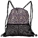 Produktbild Kotdeqay Personalized Seamless Flower Assembly Drawstring Sports Nackpack with Mesh Pocket Cinch Bags
