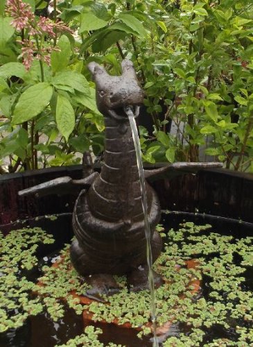 Wasserspeier „Drache“ aus Gusseisen, Höhe 26 cm - 5