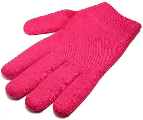 Pair of Moisturising Gel Gloves - Deep Pink