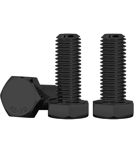 Unique Bargains M8x35mm 10.9 Tête de Bouton en Acier Allié Capuchon de Douille Hexagonale Vis Boulon Noir 25 Pcs