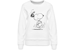Spreadshirt Peanuts Snoopy Happy Frauen Premium Pullover