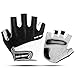 Produktbild 1 Paar Fahrrad Handschuhe, Motorrad Half Finger Reithandschuhe, Mountain-Bike-Schutzhandschuhe, Motorrad Sport Mountainbike Schutz(Schwarz, M)