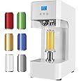 TEHONGMAI Can Sealing Machine Full Auotomatic 360W Can Seamer Can Sealer With Smart Counter Tin Can Sealer Bottle Can Capping Customed Caliber for Milk Tea Coffee Pop Cans