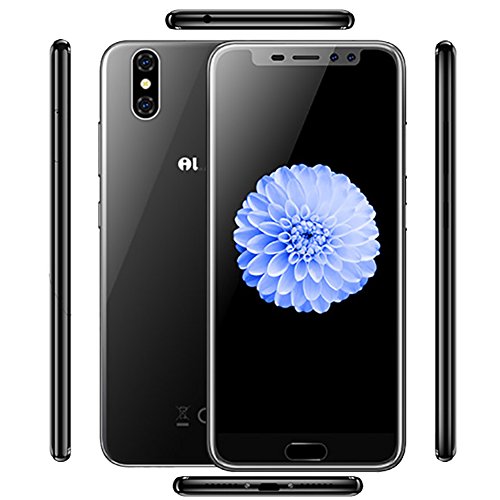 iLA X â€“ Schermo HD da 5.5 pollici (rapporto 18: 9) Smartphone Android 7.0 4 G, Bezel-less 7.95 mm Super sottile, 1.3 GHz Quad Core 3 GB + 32 GB, 5 MP + 13 MP, impronta digitale â€“ Nero