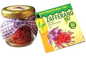 PIANTE OFFICINALI SAN MARCO Officinali San Marco - Zafferano toscano biologico in pistilli delle Crete Senesi da 1g (30 porzioni)