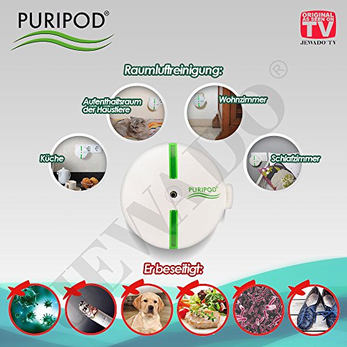 PURIPOD® – der Lautlose Ionen-Luftreiniger in Minutenschnelle – Original aus dem TV-Werbung - 9