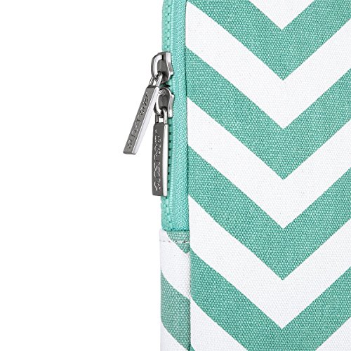 MOSISO Tasche Sleeve H  lle f  r 14 Zoll Notebook Computer Ultrabook Chevron Stil Canvas Gewebe Laptoph  lle Schutzh  lle Laptoptasche Notebooktasche 