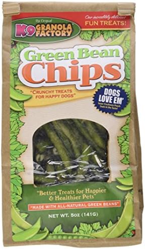 K9 Granola Factory Green Bean Chips Dog Treat, 5 oz by K9 Granola Factory