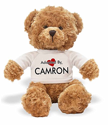 Preisvergleich Produktbild adoptedby TB1 Camron Teddy Bär Tragen Einen Wunschnamen T-Shirt