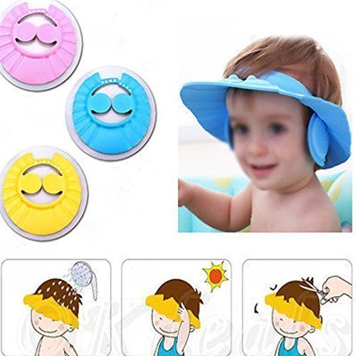 EMPORIUM Adjustable Safe and Soft Baby Shower Cap for 3 Months to 3 Year Baby and Children (Multicolour) RS.299 (70.00% Off) - Amazon EMPORIUM Adjustable Safe and Soft Baby Shower Cap for 3 Months to 3 Year Baby and Children (Multicolour) RS.299 (70.00% Off) - Amazon