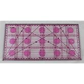 İşkur makina Plastik Pembe 30x15 Cm Terzi Modelist Okul Patcwork Kesim Cetvel