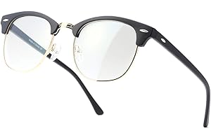 kimorn Gafas con Filtro de luz Azul para Oficinista Gafas Medio Marco Anti-Luz Azul para Ancla de internet para Ordenador Juegos etc Hombre y Mujer KS052