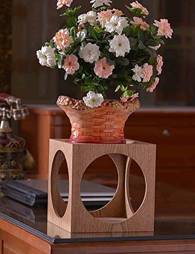 flower pot shelf European-style Flower Rack Indoor Living Room Desktop Shelving Solid Wood Flower Pot Frame Square Flower Rack plant stand