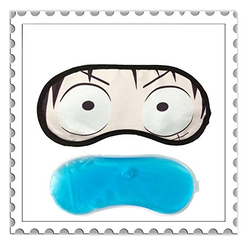 Preisvergleich Produktbild Loheag Clinor Anime Augenmaske Schlafmaske Schlafbrille Augenbinde - Monkey D. Luffy / Uzumaki Naruto / Okita Sougo / Sakata Gintoki / Uchiha Itachi / Sebas / Levi / Tomoe (Monkey D. Luffy)