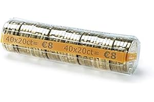 ceconcept l100tc020 pacchetto di 100 Custodie moneta 0,20 Euro, 100 Pezzi