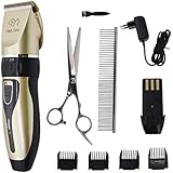 Tierschermaschine für Katze, Hund, Haustier - PetSinc Profi Elektrische Hundeschermaschine für Grooming - Haustiere Haarschneidemaschine - Geringes Rauschen, Schnurlos (Tierschermaschine)