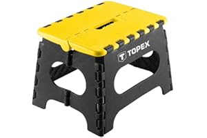 TOPEX 79R319 Tabouret Pliant, capacité de Charge 150 kg, Tabouret Pliant, Tabouret Pliant Pratique et maniable