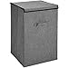 Produktbild Wäschebox 36x36xH60cm mit Griffen, in 2 Modellen erhältlich, Wäschekorb Wäschetonne Wäschebeutel Wäschekiste, Farbe:Grau