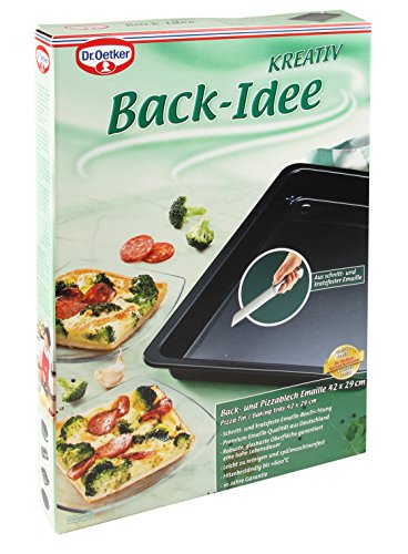 Dr. Oetker 1308 Back-/Pizzablech Emaille 42x29x4cm BackIdee Kreativ - 3