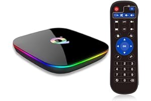 Pulsefell Android 10.0 TV Box, Smart TV Box 4GB RAM 32GB ROM H616 Quad-Core Cortex-A53 GPU, Boitier TV Android Support 6K Ultra HD WiFi 2.4GHz