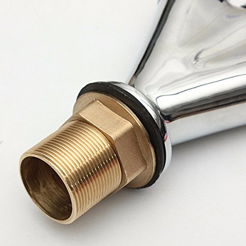 TAPCET Wasserhahn Küche Mischbatterie Armatur einhebel Küchenarmatur mit Zweigriff Drehbar Spüle Chrom Hahn Silber für Bad oder Küche - 4