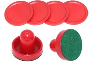 SUNAOMNI Dischi da Air Hockey Set di ricambio per Air Hockey Spingitori per hockey su ghiaccio Dischi Paddle Tavolo da gioco per famiglie Set di ricambio per Air Hockey rosso Spingitori per hockey su ghiaccio