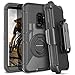 Produktbild DUEDUE Galaxy S9 Hülle, Samsung S9 Hülle, Galaxy S9 Hülle Robuste Schutzhülle Stoßfest mit Gürtelclip und Ring Fingerhalterung Outdoor Handyhülle für Samsung Galaxy S9 G960F Schwarz