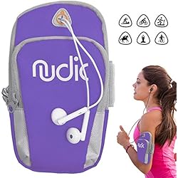 Nudic Aptitud corriendo banda de brazo para teléfonos inteligentes de Hasta6.2pulgadas Compatible con IPhone 6,6s,7,8,X,Plus,Samsung Galaxy S7,S8,S9,Edge,Note 8,Oneplus 5t,Pixel 2,Huawei P20 Pro