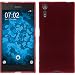Produktbild PhoneNatic Case für Sony Xperia XA1 Ultra Hülle Silikon rot matt + 2 Schutzfolien