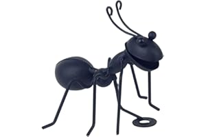 ROCKING GIFTS Art Deco Home Figure Fourmi, métal, 13 cm, Mur d'ornement pour Suspendre, décoration de la Maison et Jardin