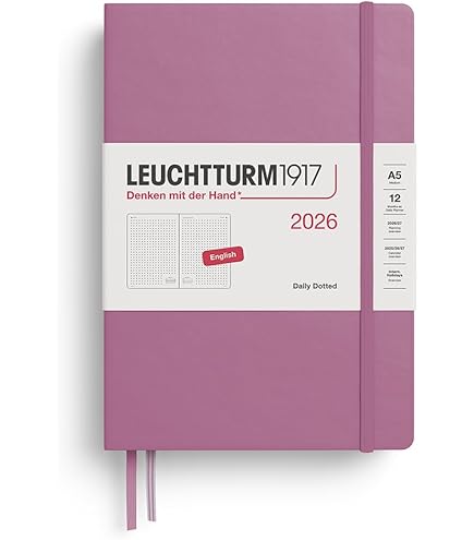 Leuchtturm1917 357797 Planificador Semanal Y Cuaderno 2019, Berry
