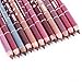 JaneDream 12 Colors Chic Women Fine Lip Liner Pencils Lipliner Waterproof Set 