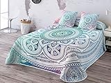 Medidas: 105 (200x270), Colcha Bouti Munich Boho Cama 105 + 1 funda de Cojín E
