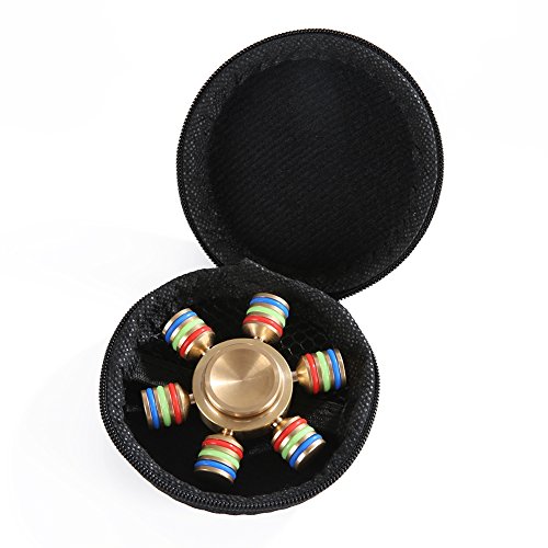 Hanyia EDC Spinner Fidget Spielzeug Lucky Brass Rainbow Spinner for Kids Adults Stress Reducer Spielzeug fur Kinder und Erwachsene Spielzeug - 3