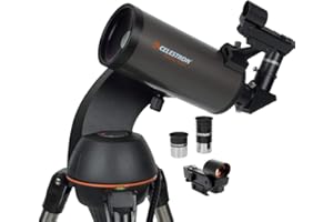 Celestron 22087 NexStar 90SLT-Mak Télescope Portable informatisé Maksutov-Cassegrain avec Monture à Bras à Fourche, Plateau d'accessoires et Logiciel « Starry Night » en édition spéciale, Gris