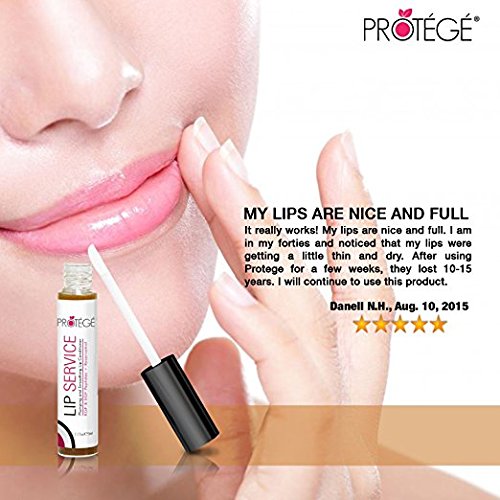 Kollagen Lippen Auffüller – Lip Service – Bringt sofortige Völle der Lippen + Vitamin C + Hyaluronsäure + Reservatol – Anti-Aging Kraftpaket und Auffüller in 1 großartigen Formel - 4