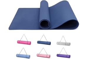 Good Nite Tapis de Yoga de Gymnastique de Exercice Fitness Tapis Fitness Antidérapant de Sport de Pilates avec Sangle de Transport 183 x 61 x 0,6 cm