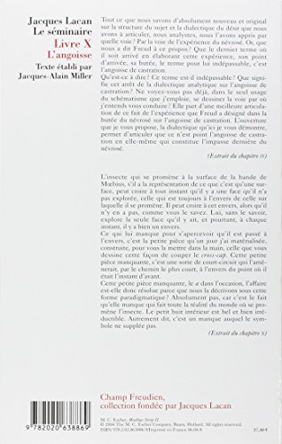 Livres Couvertures de Le séminaire, livre 10 : L'angoisse