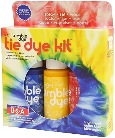 S·E·ISEI Tie Dye Tumble-Dye, Primary Kit with Idea Book, 3 Pack
