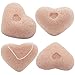 GreenTouch All Natural Konjac Facial Sponge with Rose Essence | Remove the Oil & Exfoliation | Heart-shape Deep cleaning | Plant Fiber 100% Biodegradable | Pink