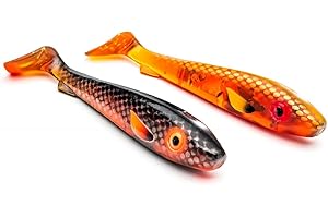 Svartzonker Sweden McRubber Junior 17cm 2er Pack Motoroil Black Back & Light Mo