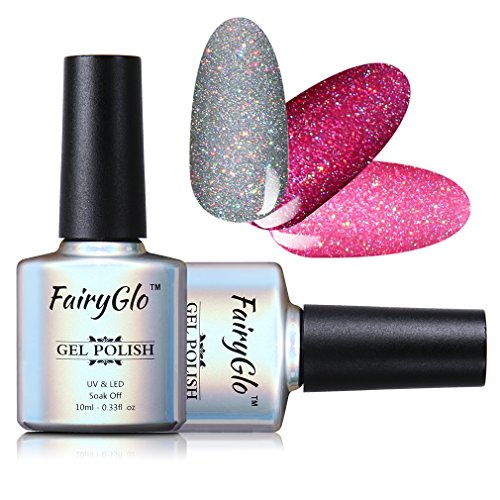 FairyGlo 3 Color Combo Neon Bling Gel Nail Polish UV LED Soak Off Shimmer Manicure Varnish beauty Nail Care Gift Set DIY 10ml 170