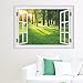 Produktbild Die neue 3D stereoskopische entspannten Nachmittag Sonnenlicht Wald Grünland Wohnzimmer im grünen Wand Poster 70*50 cm Aufkleber eingerichtet