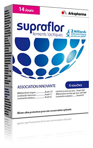 Arkopharma Supraflor Ultra Protecteurs Voies Digestives 11 Milliards d'UFC pour Adulte/Enfant Dès 6 Ans 14 Gélules sous Blister