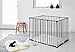 BabyDan Square Playpen with Play Mat (Black)